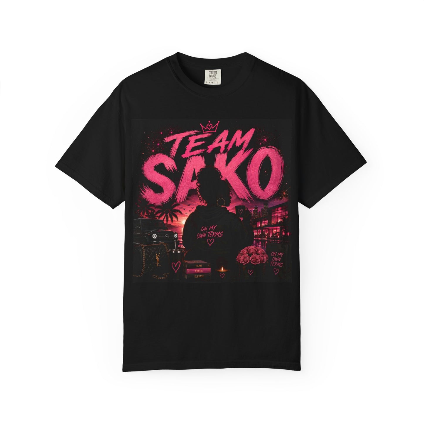 Team Sako Graphic T-Shirt — Retro Neon Streetwear Tee