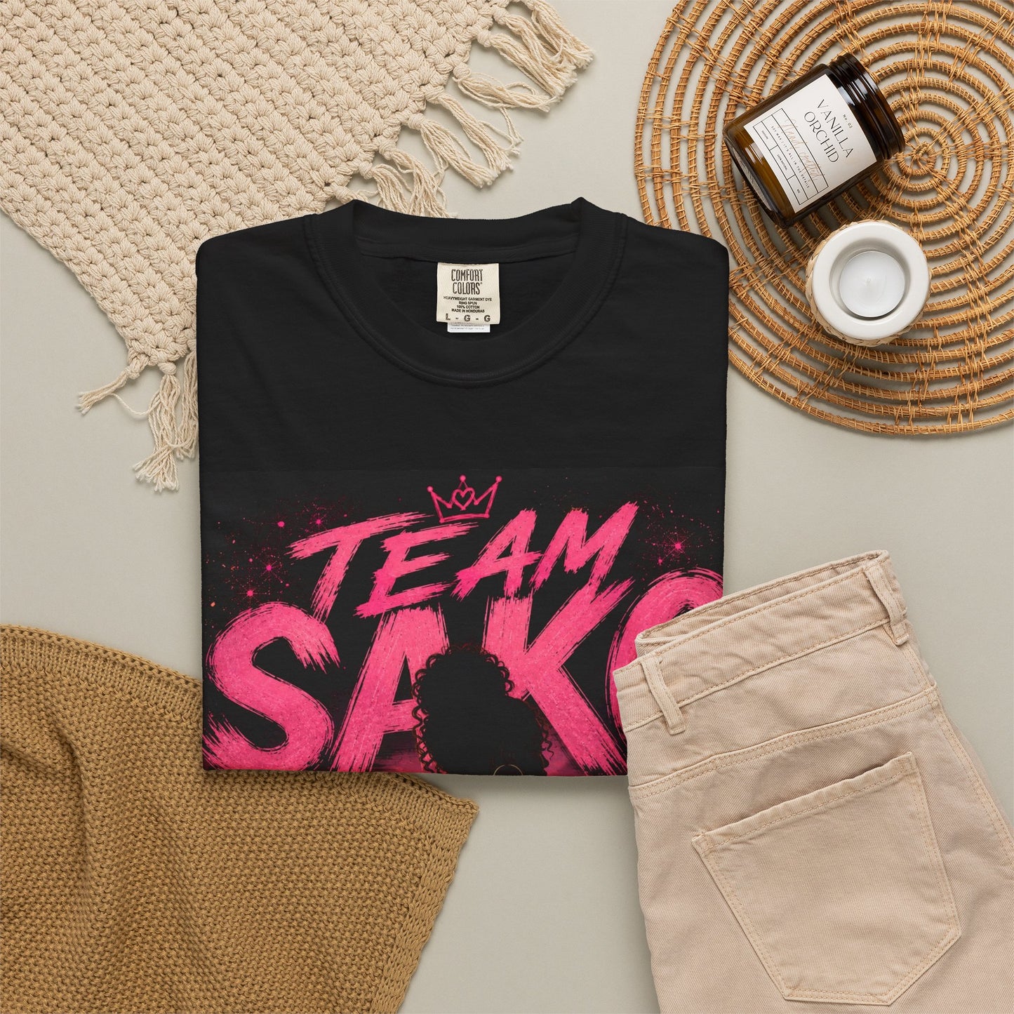 Team Sako Graphic T-Shirt — Retro Neon Streetwear Tee