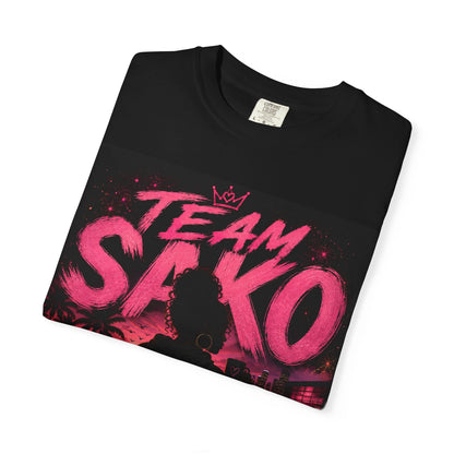 Team Sako Graphic T-Shirt — Retro Neon Streetwear Tee